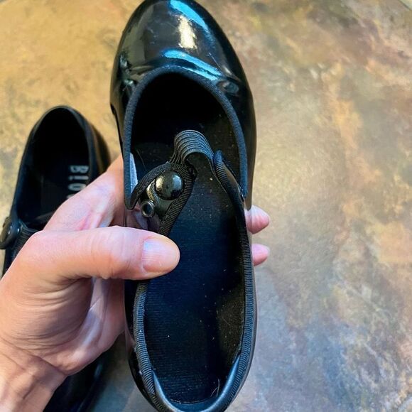 Bloch Girl’s Black Snap Tap Shoes 1 1/2 M - Picture 9 of 16